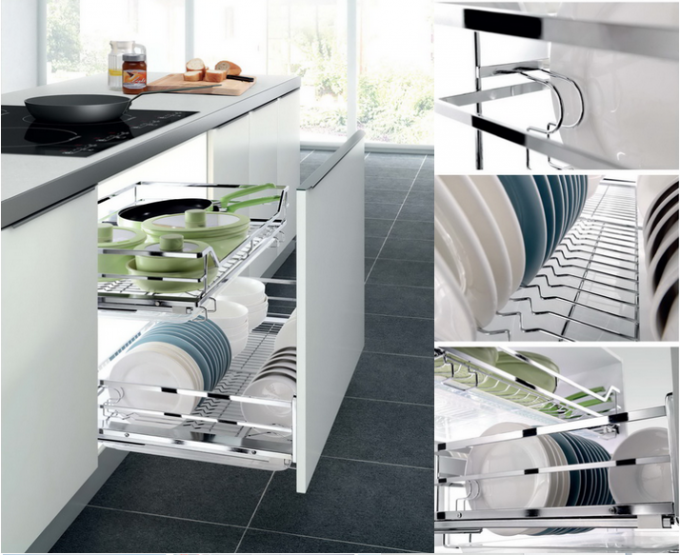 Luxury Prefab Cupboard Particle Board Kitchen Cabinets With Precut Granite Countertops