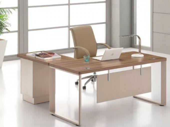 Anti Dirty Wood Furniture Computer Desk , High End Managing Director Office Furniture