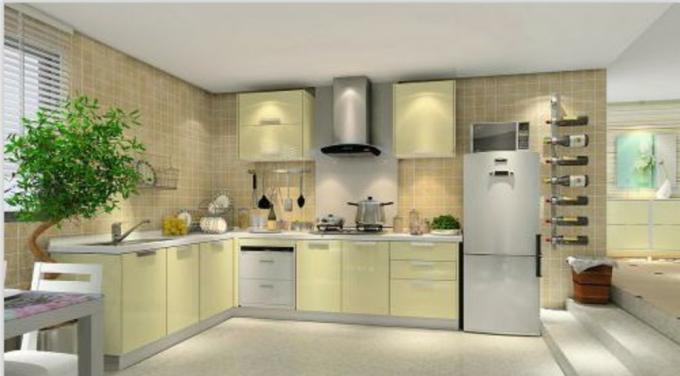 Pvc Prefinished Home Particle Board Kitchen Cabinets With Laminate