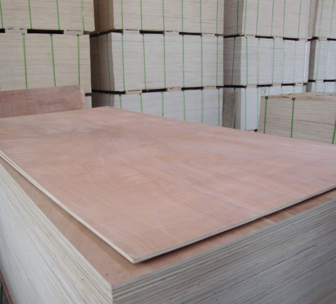 Packaging Grade 6mm Okoume Plywood / High Density E1 External Plywood Sheets