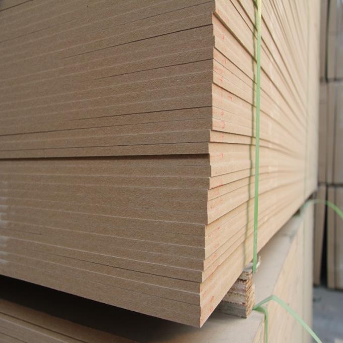 High Density MDF Furniture Board / Wood MDF Veneer Sheets 10-25mm Thickness