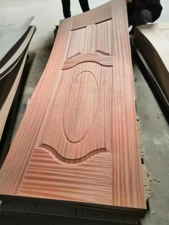 Wood Grain Oak 4mm Thickness Laminate Door Skin Water Resistant Exterior Door Skins