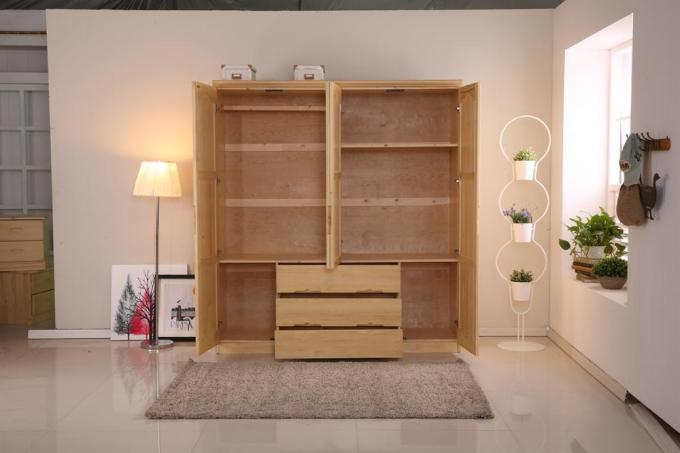Residential Mdf Board Wardrobe , Particle Board Bedroom Furniture Cloth Cabinet