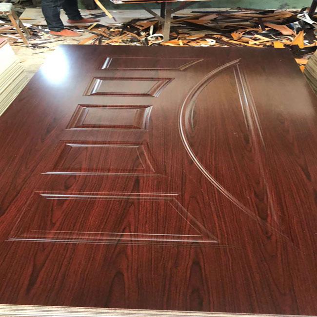 5mm One Style Melamine Faced Interior Wood Door Skins , HDF Door Skin