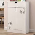 China Melamine Coated Particle Board Wooden Shoe Storage Cabinet White Environmental Friendly company