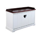 CE Simple Style Living Room White Wooden Shoe Cabinet Melamine Faced Surface