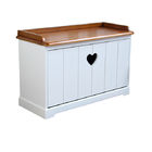 CE Simple Style Living Room White Wooden Shoe Cabinet Melamine Faced Surface