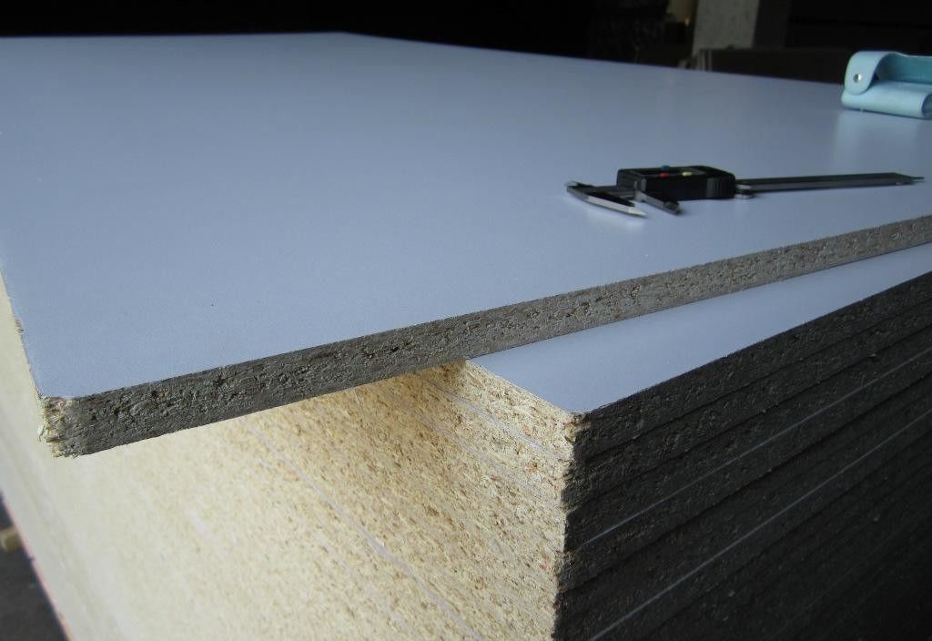 Standard Size Melamine Laminated Particle Board For Furniture