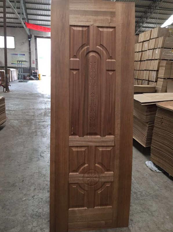 High Density Board Exterior Door Skins Water Resistant Wood Veneer Laminated Door Skin