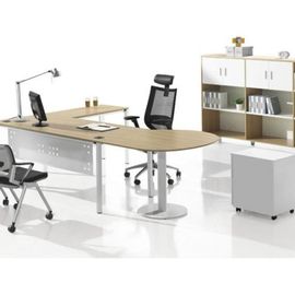China Simple Design Particle Board Office Desk , Executive Solid Wood Conference Table factory
