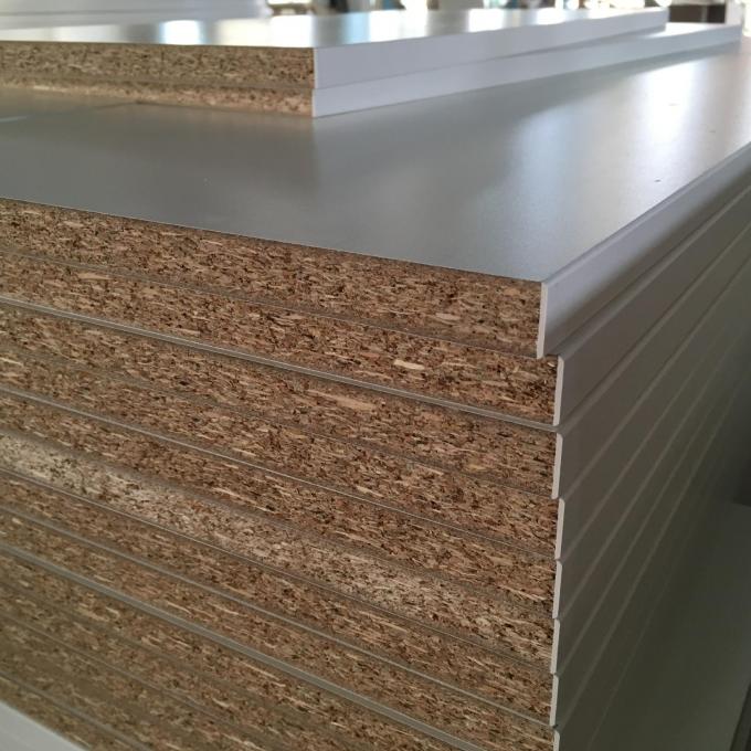 Indoor Solid Core Plain Particle Board , Anti - Impact High Density Particle Board