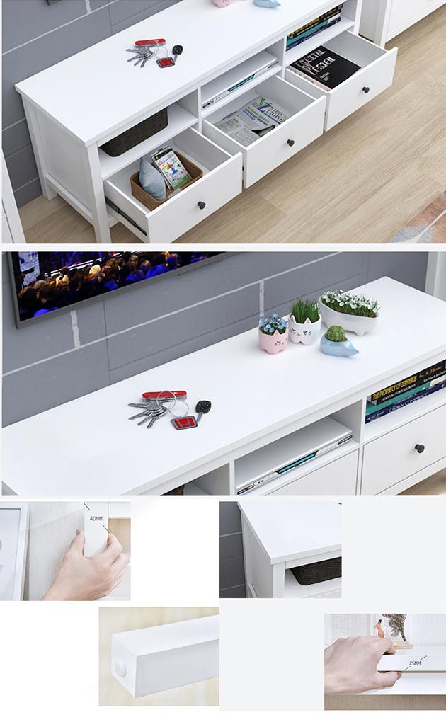 Melamine Particle Board TV Stand Modern Classic Simple Living Room Furniture