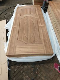 Natural Wood Veneered Molded Door Skin , Low Carbon Rate Melamine Door Skin