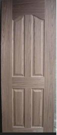 Natural Wood Veneered Molded Door Skin , Low Carbon Rate Melamine Door Skin