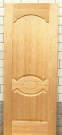 Natural Wood Veneered Molded Door Skin , Low Carbon Rate Melamine Door Skin