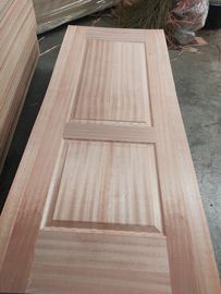 Inside Furniture Oak Veneer Door Skin , Beautiful Door Panel Skins With Sapeli Veneer