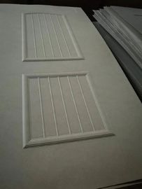 Simple White Melamine MDF Door Skin With Customized Printing Scratch Resistance