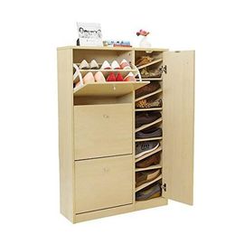 Melamine Coating Wood Particle Board Shoe Rack For Living Room Furniture Decor