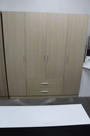 Custom Made Luxury Particle Board Wardrobe With Pipe Clothes Hanger Strong Nail Holding