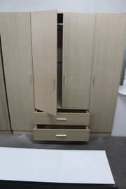 Custom Made Luxury Particle Board Wardrobe With Pipe Clothes Hanger Strong Nail Holding