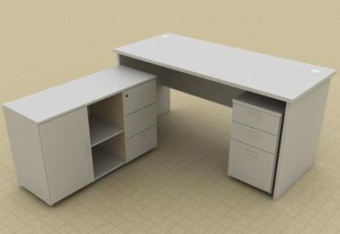 Simple Design Particle Board Office Desk , Executive Solid Wood Conference Table