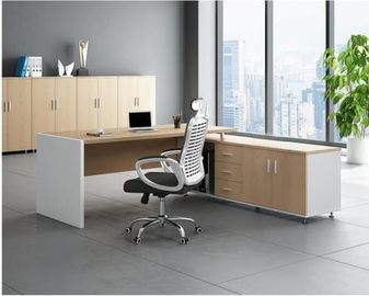 Simple Design Particle Board Office Desk , Executive Solid Wood Conference Table