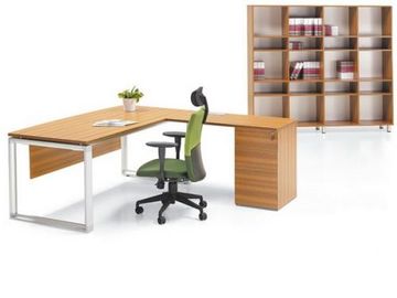 Simple Design Particle Board Office Desk , Executive Solid Wood Conference Table