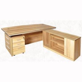 High Bending Strength Particle Board Office Furniture With Four Stainless Steel Legs