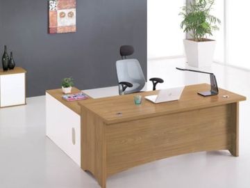 Anti Dirty Wood Furniture Computer Desk , High End Managing Director Office Furniture