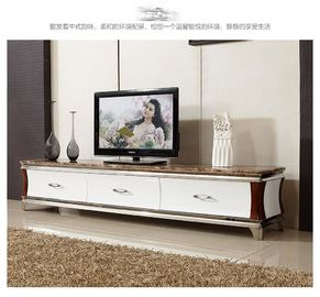 Eco - Friendly Solid Wood TV Cabinet / Simple Design Wooden Television Stands