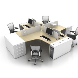 Modular Design Particle Board Office Furniture Low Formaldehyde Emission Feature