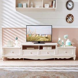 Fashionable Wood Corner TV Cabinet , Elegant Design TV Stand Wooden Furniture