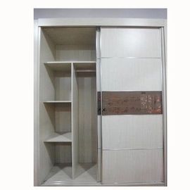 Melamine MFC Surface Particle Board Wardrobe Aluminum Swing Door Trouser Rack