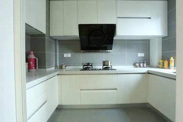 High Gross White Particle Board Kitchen Cabinets For House Kitchen Decoration