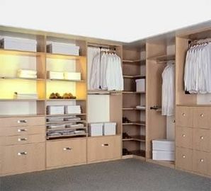 Stable Performance Particle Board Wardrobe With Wire Basket Drawers Hardware