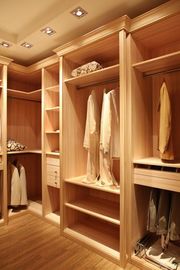 Home Laminated Particle Board Cabinets / Finished White Melamine Bedroom Furniture