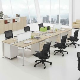 Custom Made Particle Board Office Furniture Computer Table With Resin Flower Pattern