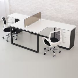 Small White Wood Computer Workstation , Neat Home Office Desk Furniture Wood