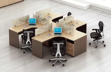 Unique Style Staff Particle Board Office Furniture With MFC Melamine Face Chipboard