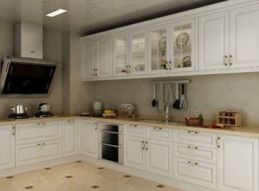 Elegantly Particle Board Kitchen Cabinets For Commercial Office Building Decor