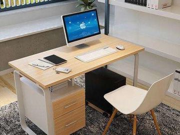 Modern style melamine faced wooden executive office desk staff workstation office desk from China factory direct selling