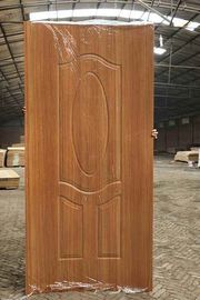 Melamine Wood Veneered MDF Door Skin With Shrink Film Wear Resistant 3mm Thickness