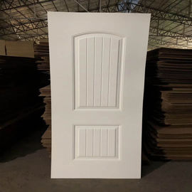 Environmental Friendly White Faced Hdf Door Skin For Exterior House Decoration