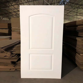 Environmental Friendly White Faced Hdf Door Skin For Exterior House Decoration