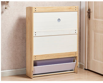 Affordable Melamine Coated Shoe Wooden Cabinet Portable Modern Simple Design