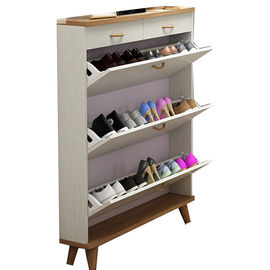 Melamine Living Room Particle Board Shoe Rack Multi - Function Long Life Time