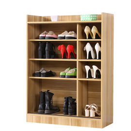 Light Luxury Style Fancy Wooden Shoe Rack Cabinet For Living Room Wooden Products