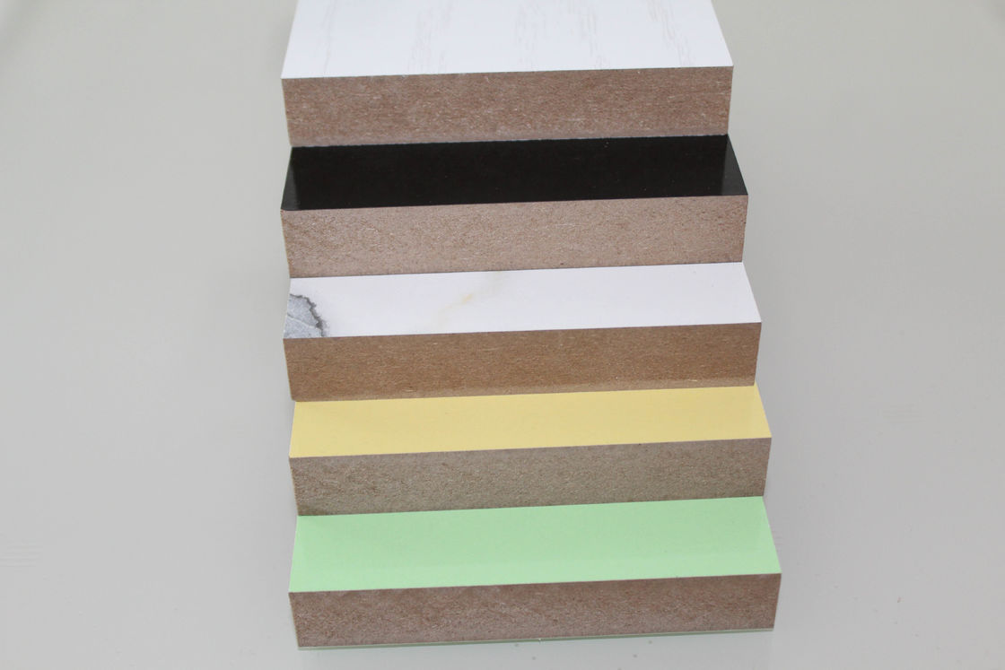 Colored Solid Wood Grain MDF Board , Decoration Laminated MDF Wall Panels