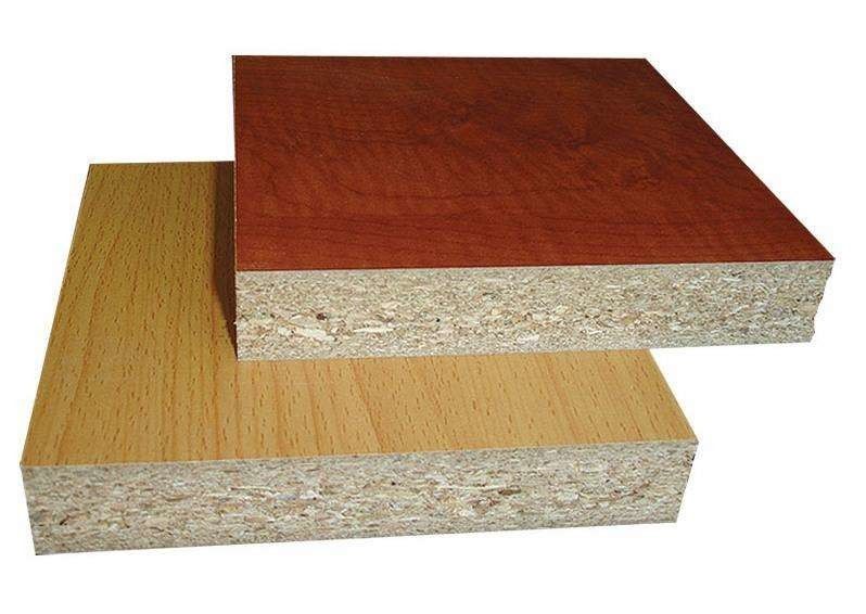 6-30mm Pine Veneered Particle Board , Colorful Indoor Laminated Particle Panels