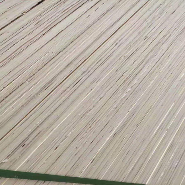 Poplar Wood Veneer Faced Commercial Grade Plywood One Time Hot Press Full Core Material